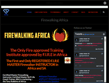 Tablet Screenshot of firewalkingafrica.com